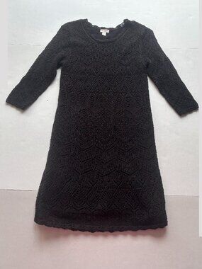 Cat & Jack Girls Black Sweater Dress Size 14/16